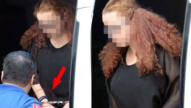 Kablo ile boğduğu oğlununun adını bilekliğine yazdı