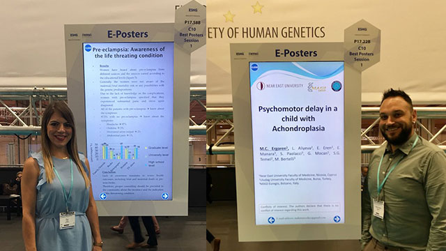 YDÜ Tıp Fakültesi 52. Avrupa İnsan Genetiği Topluluğu Kongresi’nde en iyi bilimsel bildirilere ismini yazdirdi