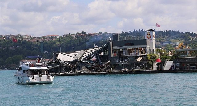 Galatasaray Adası'nda ikinci yıkım