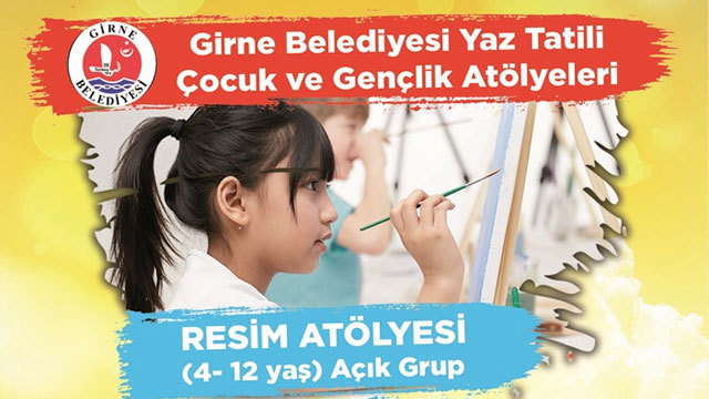 Girne Belediyesi Resim Atölyesi ve Çocuk Yogası yarın başlıyor