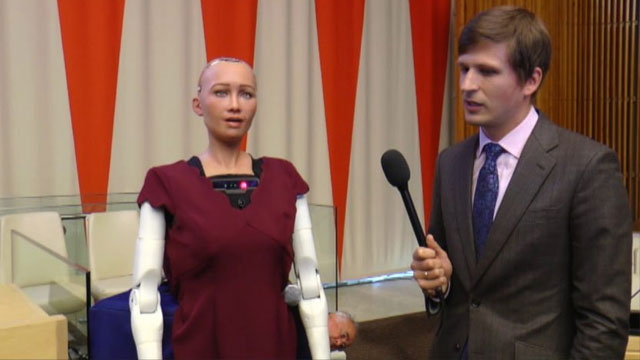 Robot Sofia Gürcistan'da