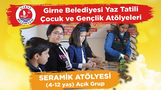 Girne Belediyesi’nin “Yaz Tatili Çocuk ve Gençlik Atölyeleri” devam ediyor