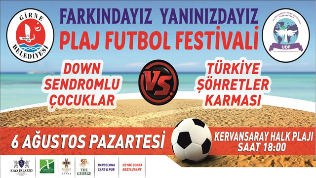 Girne’de Plaj Futbol Festivali düzenleniyor