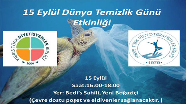 Diyetisyenler ve fizyoterapistler Bedi’s sahilinde temizlik yapacak