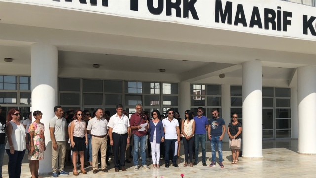 KTOEÖS, BTMK önünde basın açıklaması yaptı