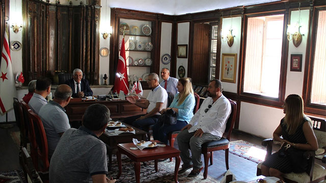 Özçınar, DABB Heyetini kabul etti