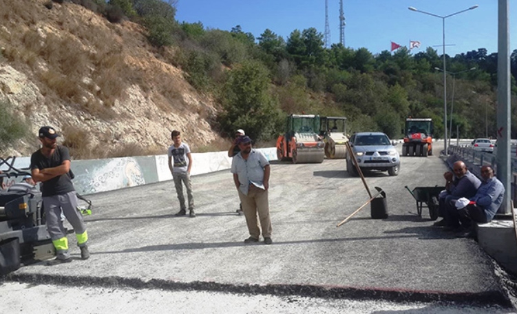 Girne – Lefkoşa yol çalışmaları durdu