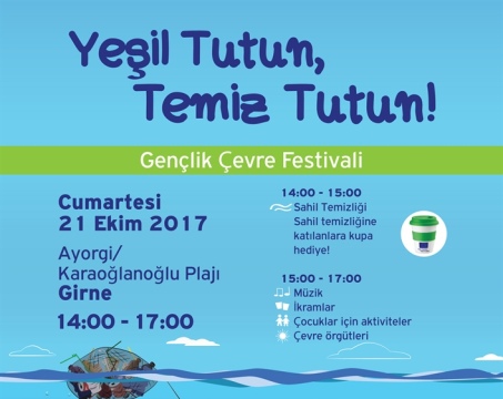 Girne’de Cumartesi günü Gençlik Çevre Festivali düzenleniyor