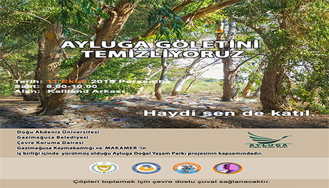 Ayluga Göleti temizlenecek