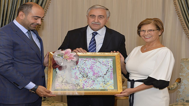 Akıncı, Lefkoşa Yunus Emre Enstitüsü Müdürü Şahin’i kabul etti