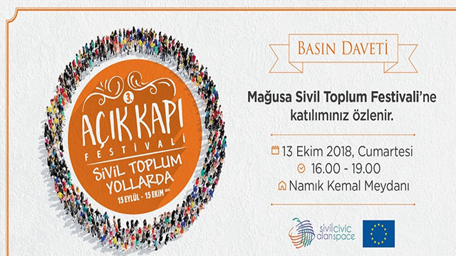 Mağusa Sivil Toplum Festivali yarın Namık Kemal Meydanı’nda