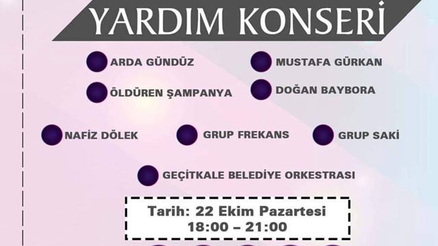 Geçitkale Belediyesi’nden yardım amaçlı konser