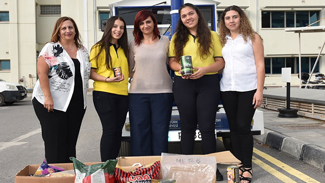 HTL Lefkoşa Hayvan Barınağı’na katkıda bulundu