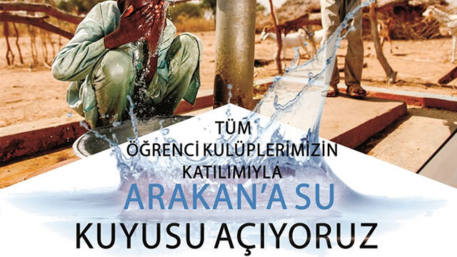 KISBÜ öğrencileri, Arakan’a su kuyusu açmak için proje düzenliyor