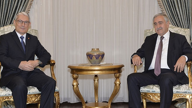 Büyükelçi Kanbay Akıncı’ya veda ziyaretinde bulundu