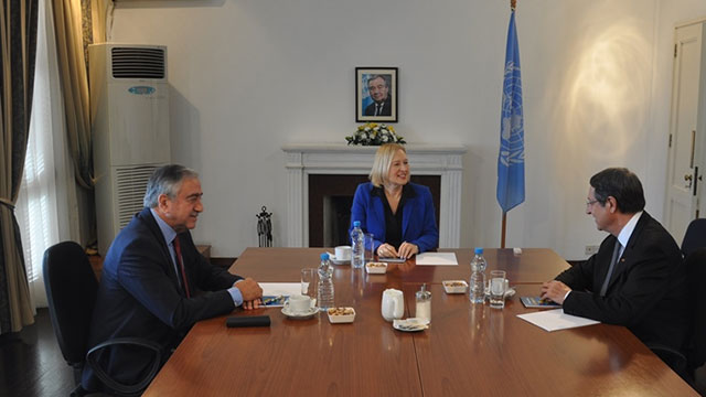 Akıncı ile Anastasiadis bir araya geldi