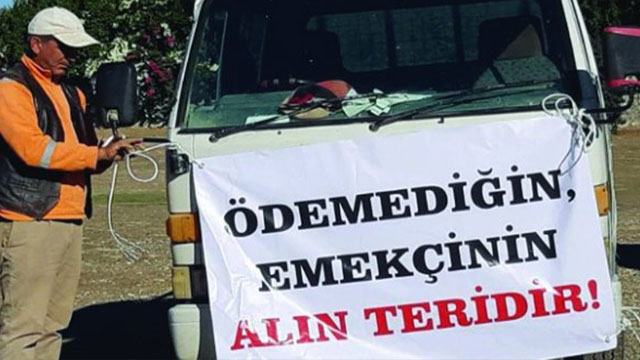 Müteahhitler Lefkoşa’da araçlı eylem yapıyor