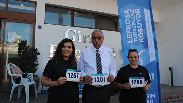Güngördü ve Belediye çalışanlarından Lefkoşa Maratonu’na destek