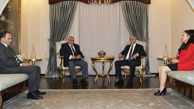 Akıncı, DAÜ Rektörü Osam’ı kabul etti