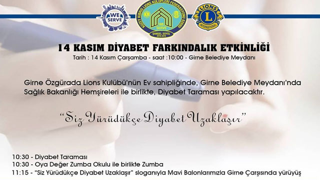 Diyabet taraması yapılacak