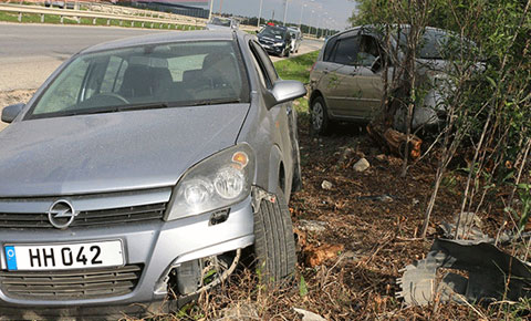 Lefkoşa-Mağusa anayolunda kaza!