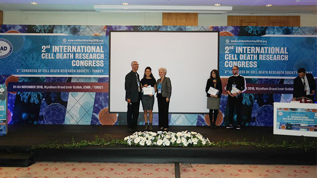 2. Uluslararası Hücre Ölümü Araştırma Kongresi’nden YDÜ’ye en iyi sözel bildiri ödülü…