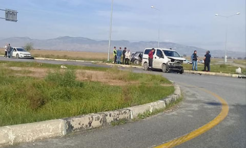 Lefkoşa-Gazimağusa Anayolunda kaza: Biri ağır üç yaralı!