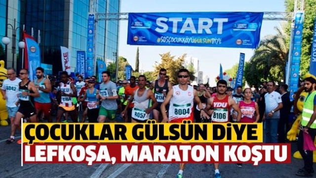 Lefkoşa maratonu koşuldu