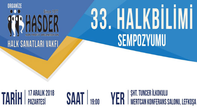 HASDER’in 33. Halk Sanatları Sempozyumu bu akşam yapılıyor