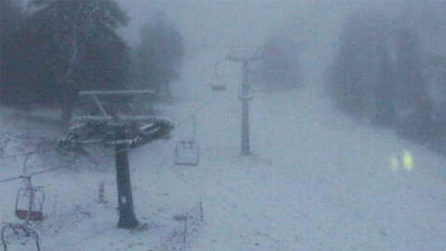 Trodos’a ilk kar düştü