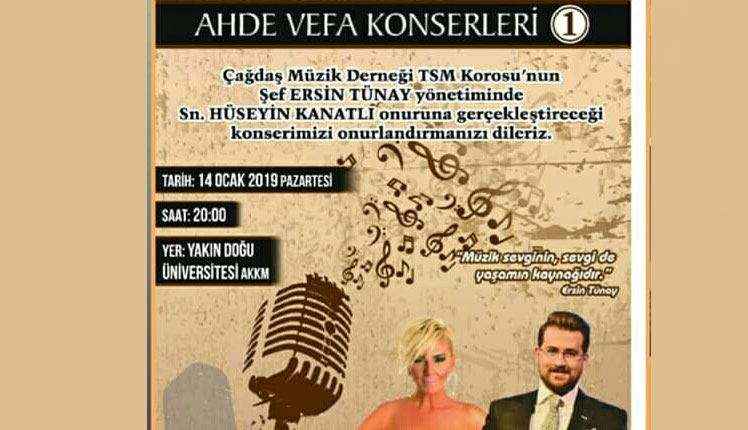 Çağdaş Müzik Derneği TSM Korosu, Hüseyin Kanatlı onuruna konser verecek