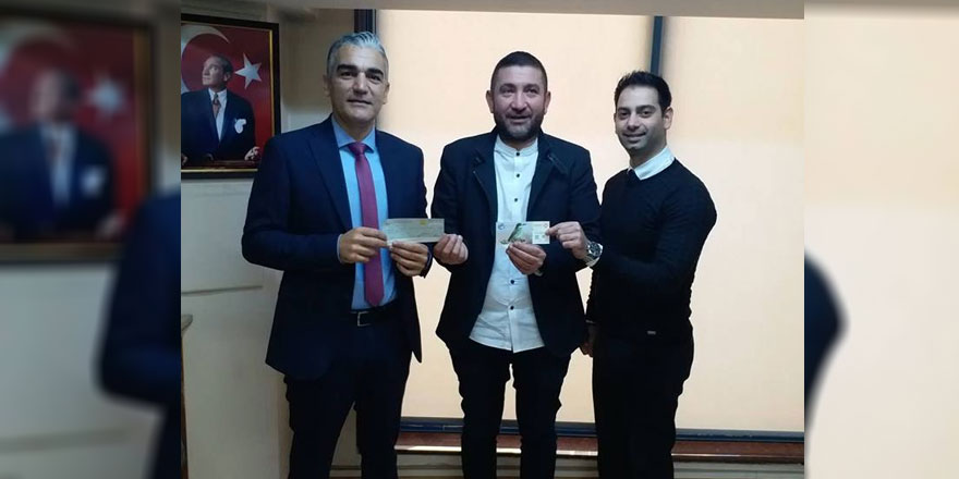 200 bin tl’lik büyük ikramiye sahibi ikramiye çekini aldı