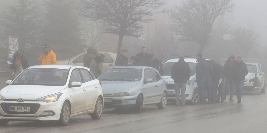 Ankara'da 25 araç birbirine girdi