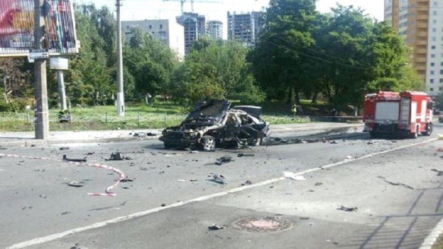 Ukrayna'nın Başkenti Kiev'de Patlama