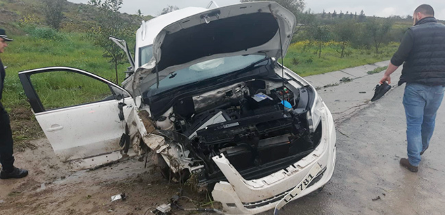 Lefkoşa-Girne yolunda feci kaza..1 yaralı