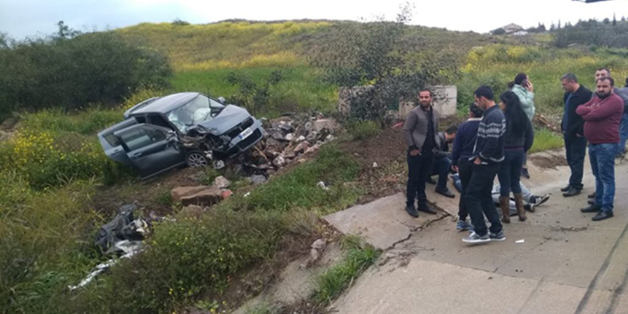 Lefkoşa Girne Anayolu’nda kaza
