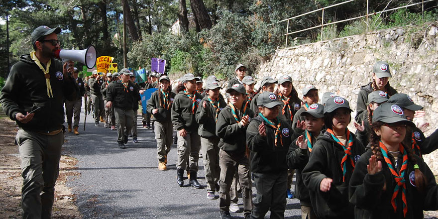 Doğa izcilik derneği izcileri, dünya izci düşünce günü’nü kantara’da kutladı
