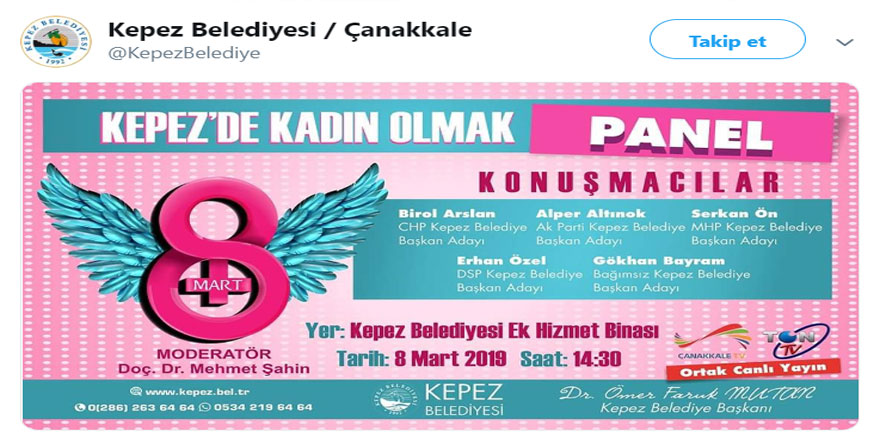 Dikkat dikkat bu haberde kadın yok