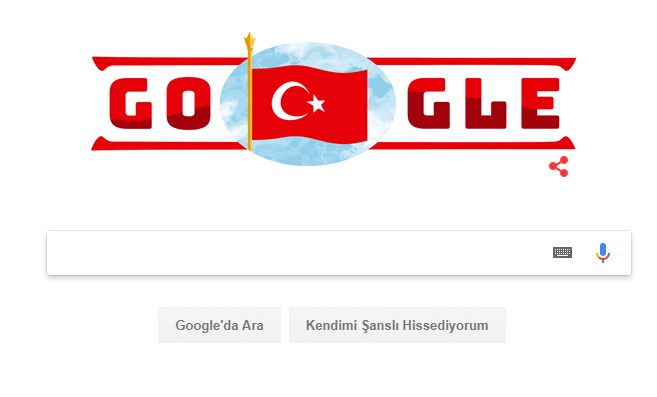 Google Cumhuriyet Bayramı'nı kutladı