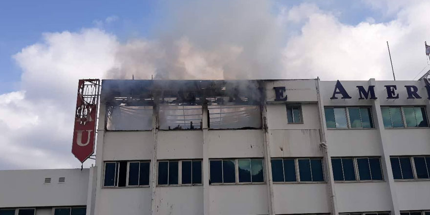 GAÜ, güne yangınla başladı