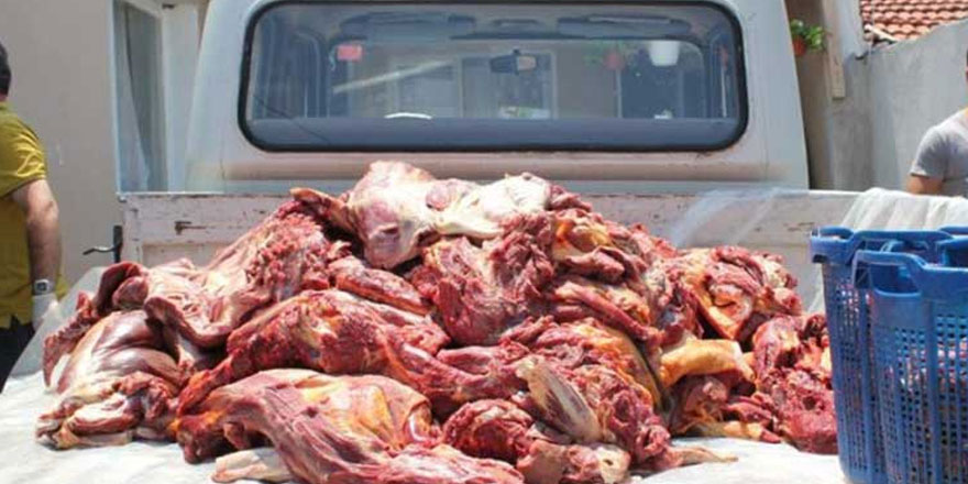 141 kilogram kaçak et ele geçirildi