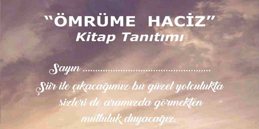 ‘Ömrüme Haciz’in Tanıtımı, Cumartesi günü