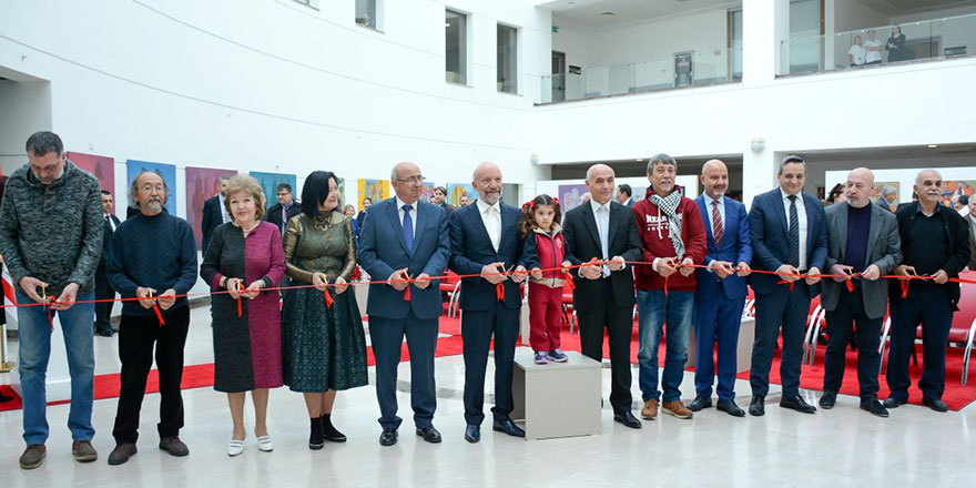 Kazakistan Ressamlarının Kıbrıs Modern Sanat Müzesi için özel olarak hazırladığı resim sergisi açıldı