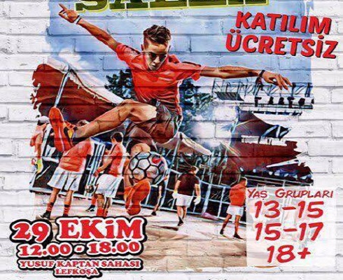 Cumhuriyet Bayramı etkinlikleri çerçevesinde Lefkoşa’da bugün Sokak Futbolu Turnuvası var