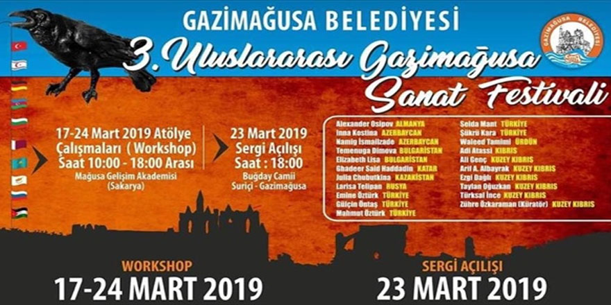 3. Uluslararası Gazimağusa sanat festivali 17-24 Mart tarihlerinde gerçekleştiriliyor