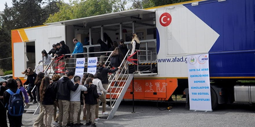 AFAD’ ın deprem simülasyon tırı KKTC’de
