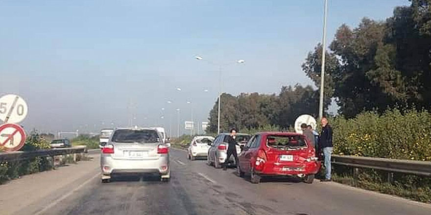 Haspolat yolunda kaza