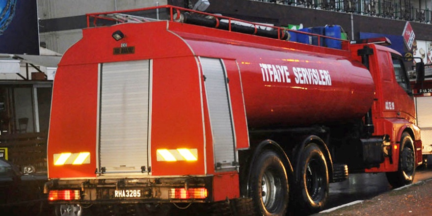 Gönyeli'de yangın...