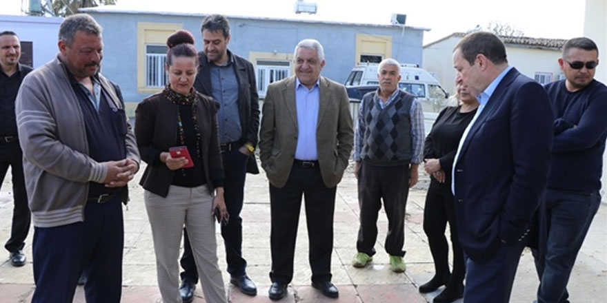 Maliye Bakanı Denktaş Haspolat ve civarında incelemelerde bulundu