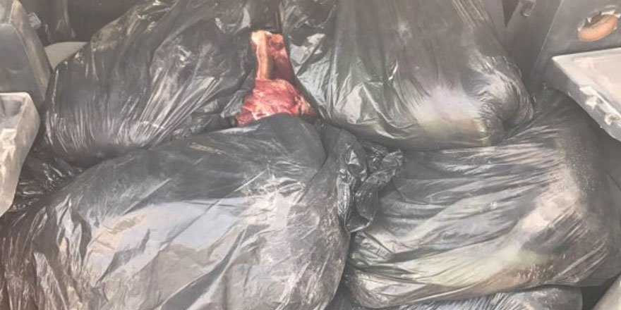 3 ton kaçak et ele geçirildi